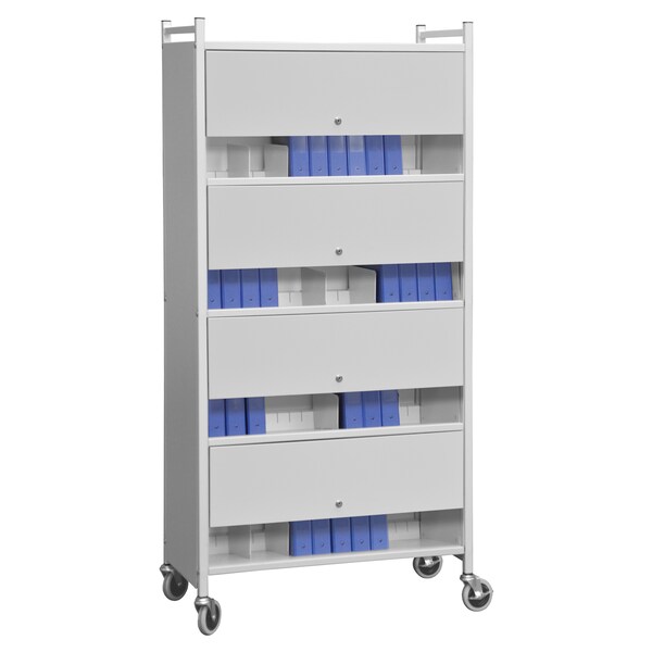 Hippa Compliant Versa Chart Rack In Light Gray (60 Chart Capacity) (70